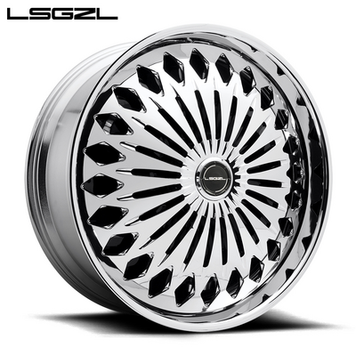 LSGZL 2-piece Can be customized forged 18 19 20 21 22 inch Aluminum Alloy Wheel car rims