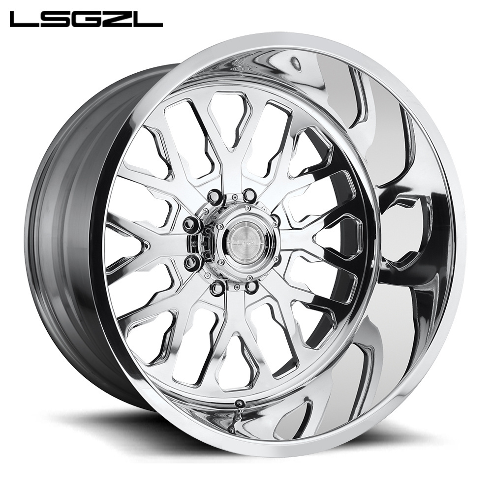 LSGZL Customized Forged Car Wheels Rims Industrial Silver  Passenger Car Wheels For Sale