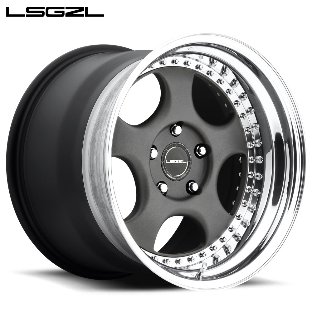 LSGZL 3 Piece forged wheel  high quality customized  20 21 22 23 24 26  inch car wheel  aluminium alloy rim for luxury car