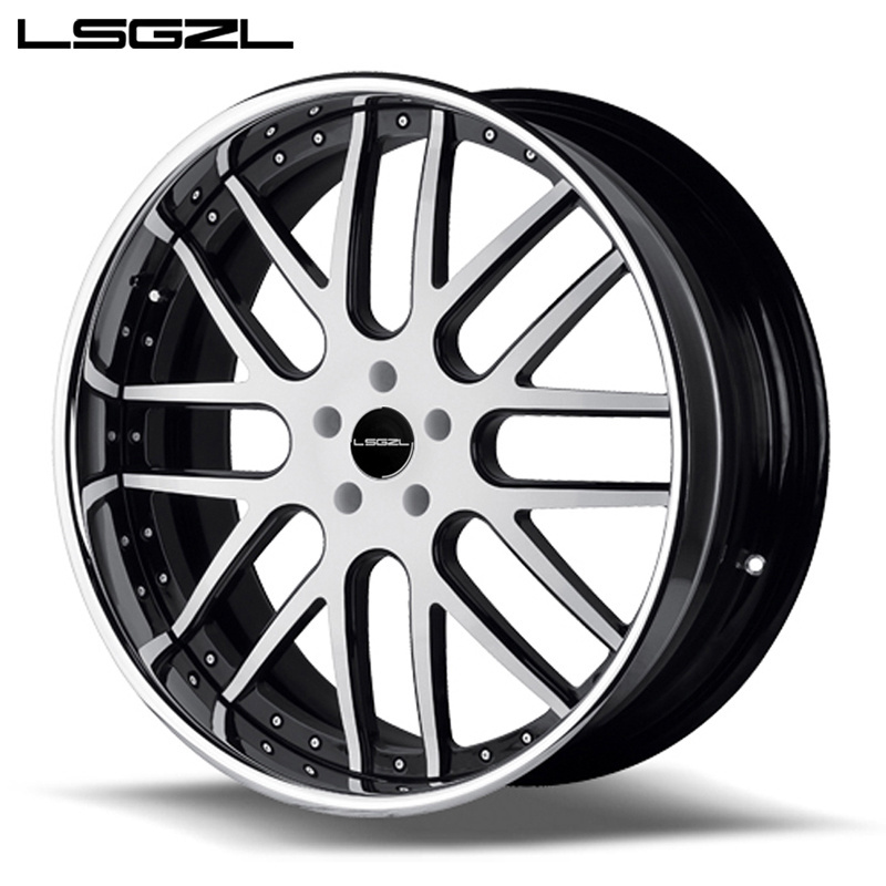 Factory  forged 2 piece wheel 17- 28 inch modified  rims  5x120 passenger car wheel aluminium alloy rims