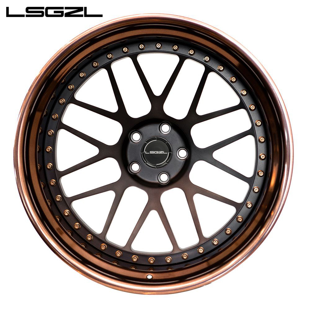 3 piece 17 18 20 22 24 26 inch deep concave deep dish forged wheel rims 5x130 5x127 5x120 5x114.3 for 911 718 Mercedes BMW