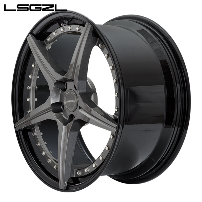 LSGZL 18 inch 5*114.3 alloy wheel alloy wheels for car 5x108  2-piece rim