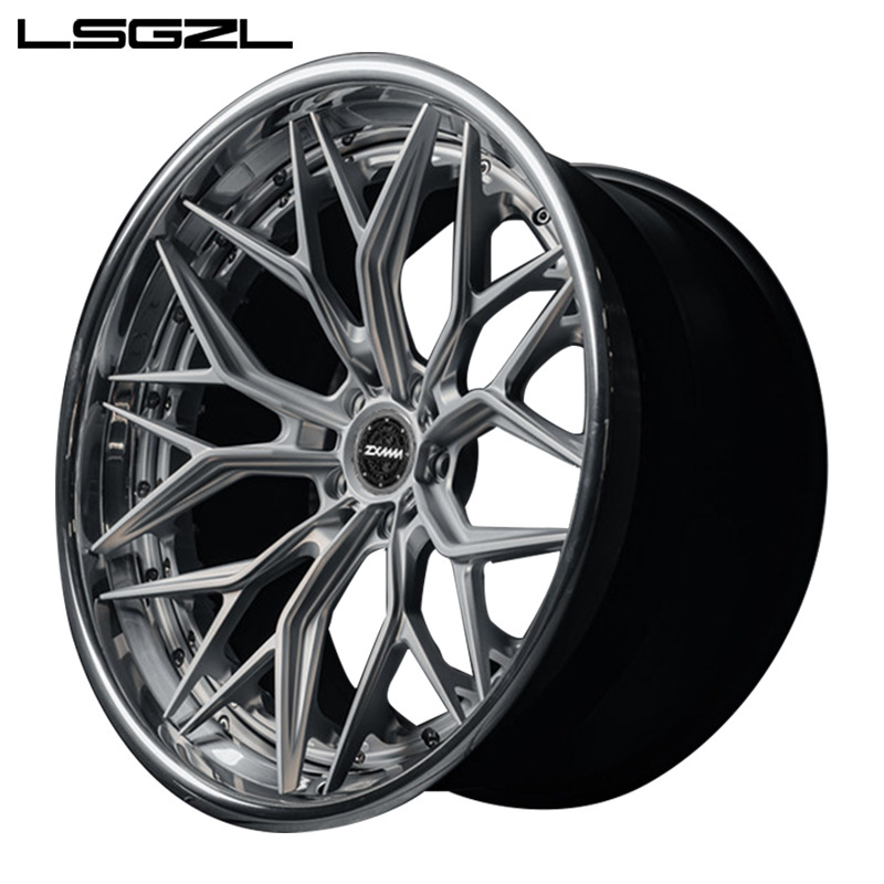 LSGZL  2 piece alloy wheels for sale  High quality forged wheels Custom aluminum wheels