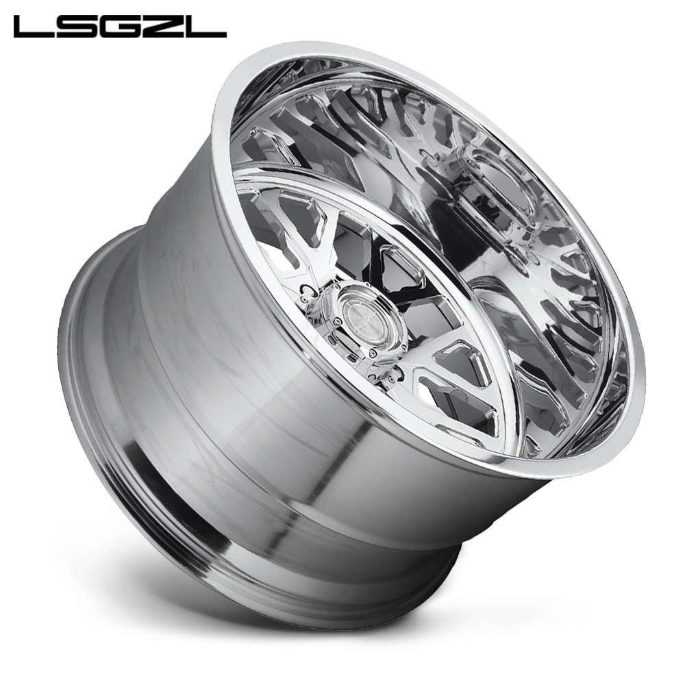 LSGZL Customized Forged Car Wheels Rims Industrial Silver  Passenger Car Wheels For Sale