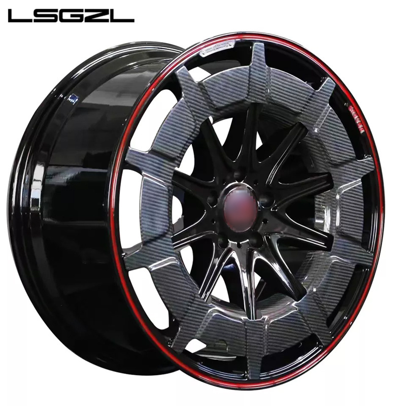 LSGZL forged alloy wheel rims carbon fiber G900 20 22 23 24 26 Inch wheel 5x130 5x114.3 5x120 Rims for car Bmw Benz Brabus g63