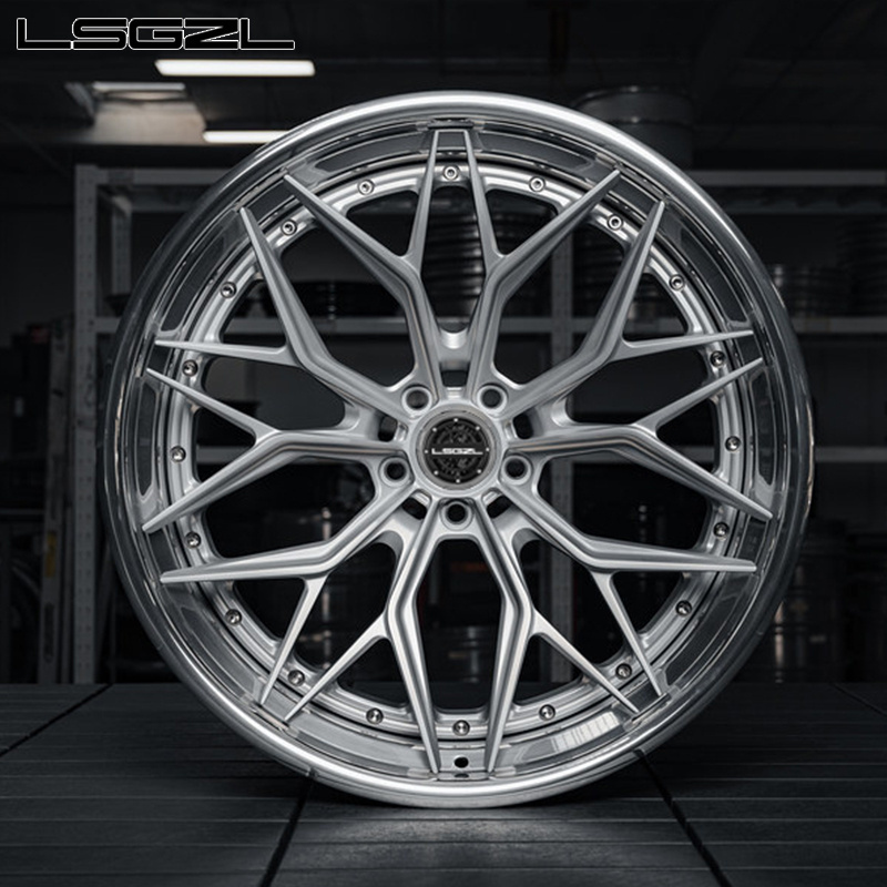 LSGZL  2 piece alloy wheels for sale  High quality forged wheels Custom aluminum wheels