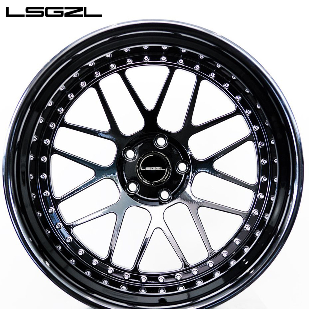 3 piece 17 18 20 22 24 26 inch deep concave deep dish forged wheel rims 5x130 5x127 5x120 5x114.3 for 911 718 Mercedes BMW