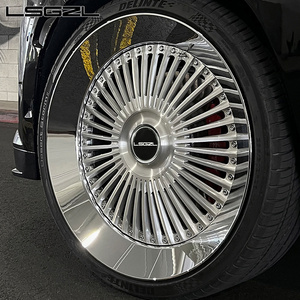 custom forged magnesium alloy wheel Chrome lip for land rover range rover 5x112 18 20 22 24 inch rims