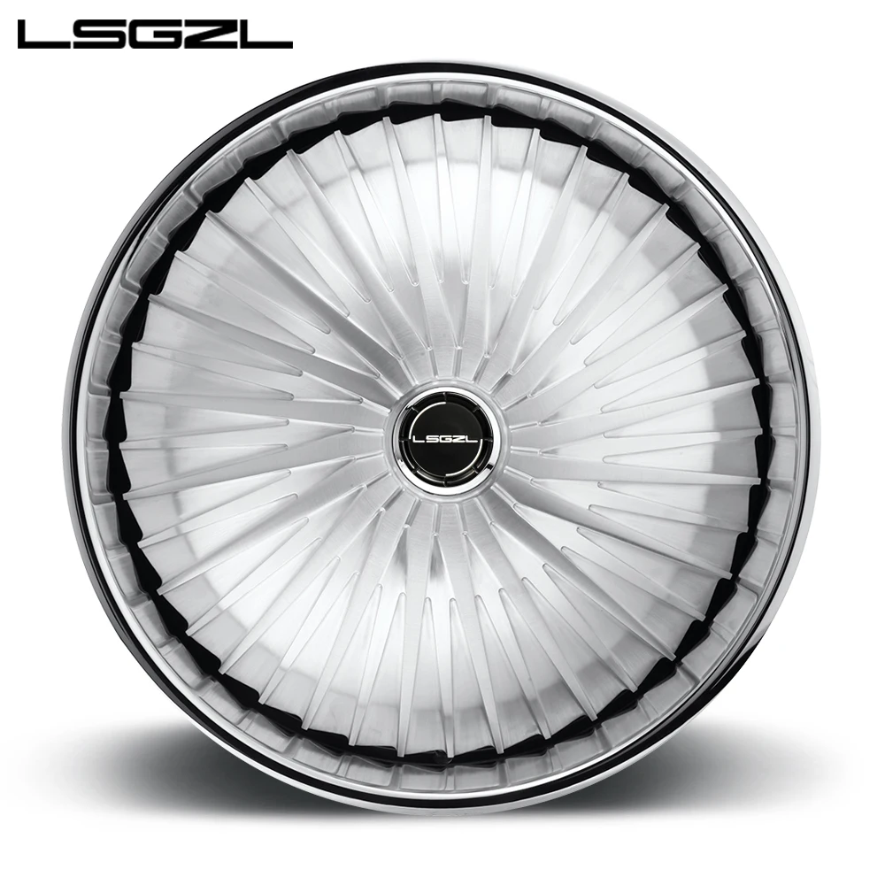 LSCZL hot  2023 Forged Alloy Car Wheel Rim 2 Piece Deep Concave WheelsCustom 19 20 21 22 23 24 Inch