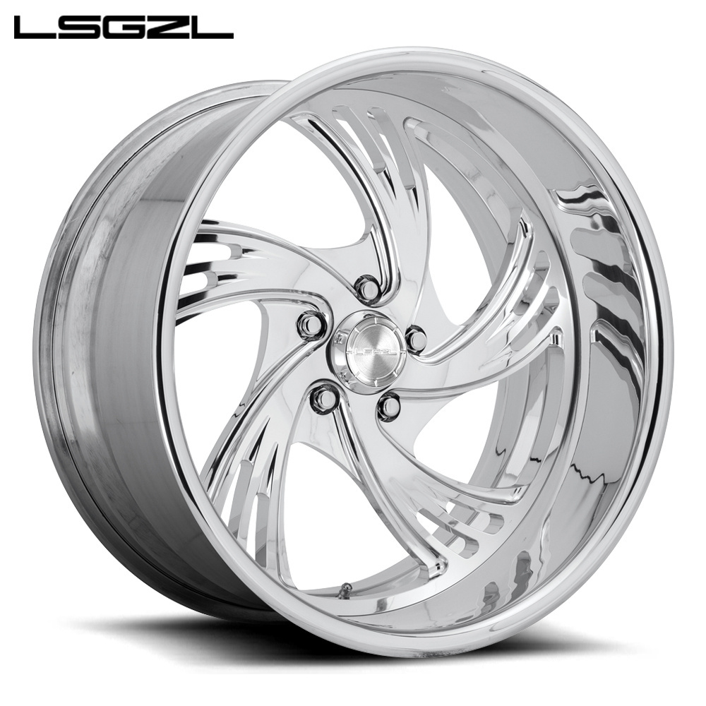 custom 17 18 20 22 24 26 inch forged alloy deep concave dish wheels for impala C10 jeep cherokee 6x139.7 Chrome truck wheel rim