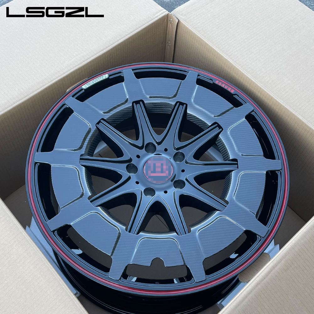 LSGZL forged alloy wheel rims carbon fiber G900 20 22 23 24 26 Inch wheel 5x130 5x114.3 5x120 Rims for car Bmw Benz Brabus g63