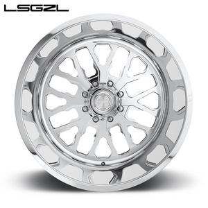 LSGZL Customized Forged Car Wheels Rims Industrial Silver  Passenger Car Wheels For Sale