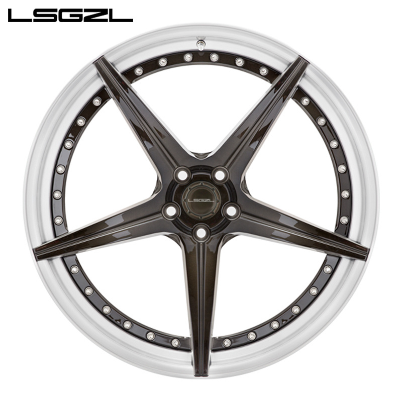 LSGZL 18 inch 5*114.3 alloy wheel alloy wheels for car 5x108  2-piece rim