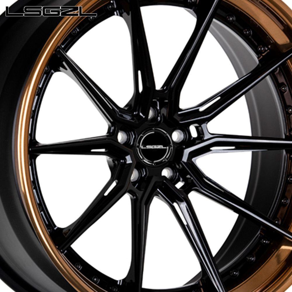 LSGZL 5x114.3 5X130 5x120 Rims 20 22 24 26 Inch wheel 2 Piece Aluminum Alloy Wheels Rims For brabus alloy wheels