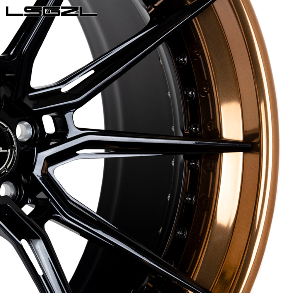 LSGZL 5x114.3 5X130 5x120 Rims 20 22 24 26 Inch wheel 2 Piece Aluminum Alloy Wheels Rims For brabus alloy wheels