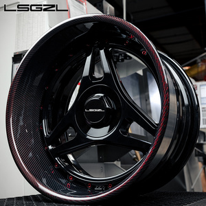 OEM 2-piece concave wheel forged hub 5x120 5x114.3 5x130 wheel 18 19 20 21 22 24 26 inch carbon fiber wheel sport deep concave