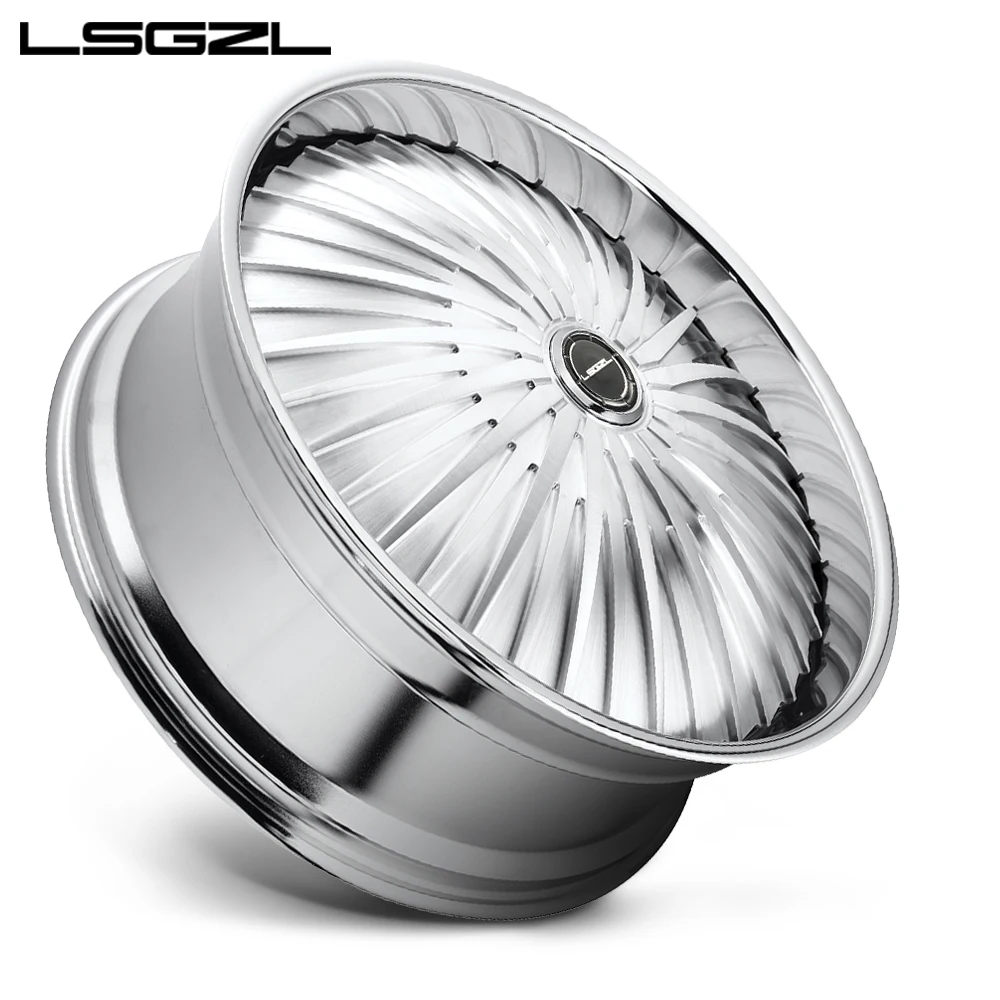 LSCZL hot  2023 Forged Alloy Car Wheel Rim 2 Piece Deep Concave WheelsCustom 19 20 21 22 23 24 Inch