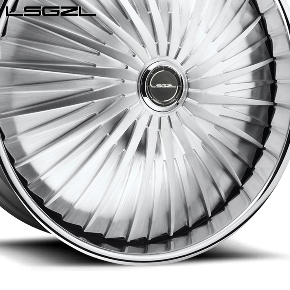 LSCZL hot  2023 Forged Alloy Car Wheel Rim 2 Piece Deep Concave WheelsCustom 19 20 21 22 23 24 Inch