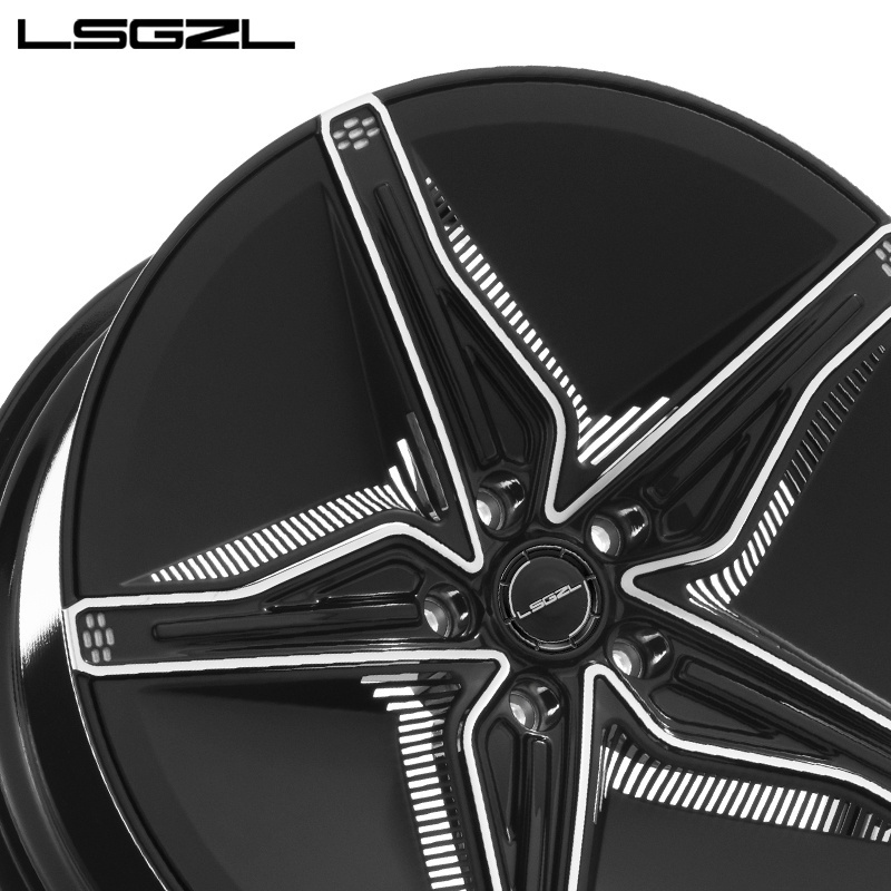 LSGZL Wheel Monoblock 16-24 inch aluminum alloy High strength 17x8j 6x114.3 forged wheel hub wheel rim for car