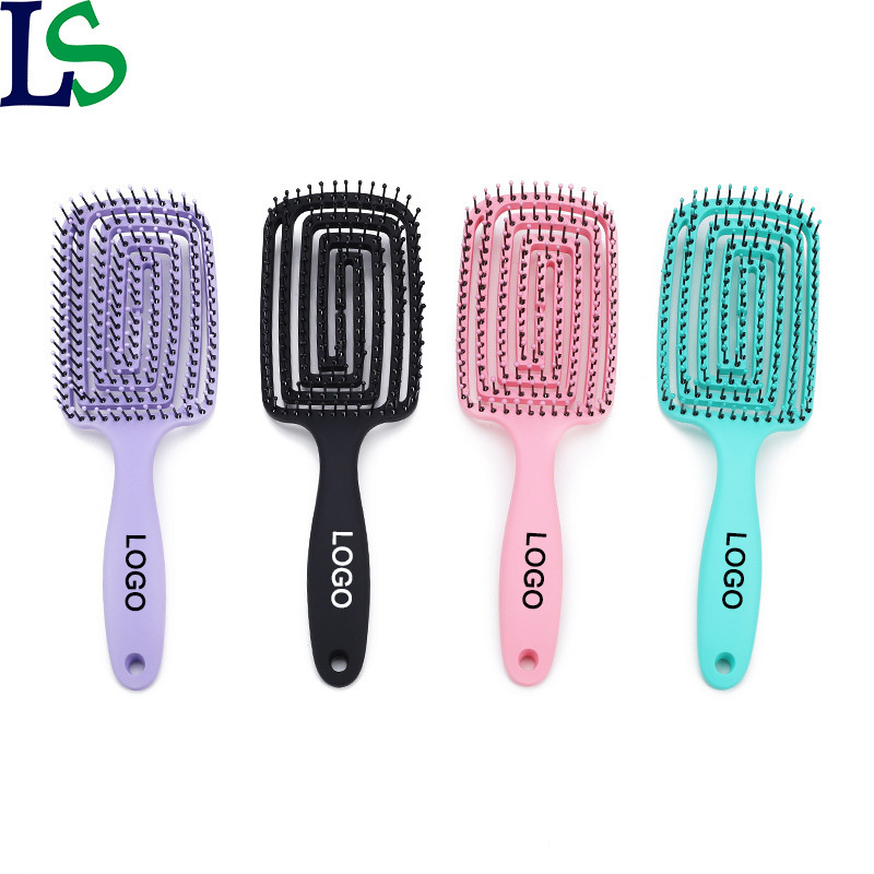 High Quality Colorful Hair Brush Barber Salon Scalp Massage Comb Mosquito Brushes With Logo