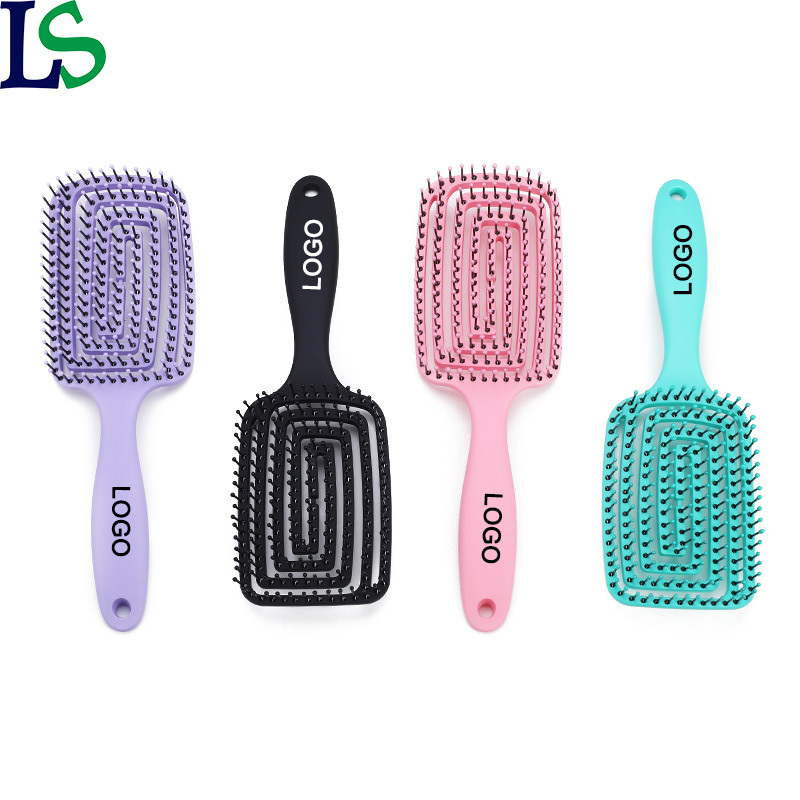 High Quality Colorful Hair Brush Barber Salon Scalp Massage Comb Mosquito Brushes With Logo