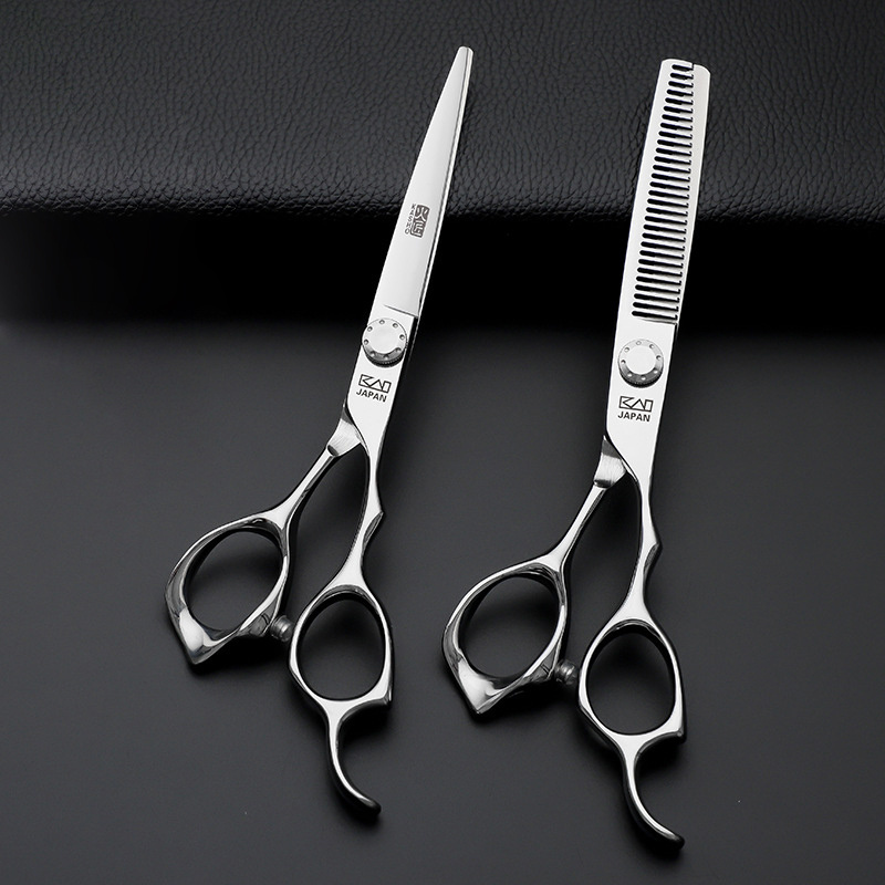 2024 6 Inch Thinning Hairdressing Designer Shear Custom Hair Cutting Barber Salon Scissors For Hair Styling