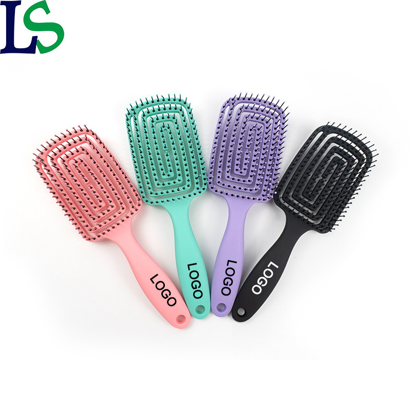 High Quality Colorful Hair Brush Barber Salon Scalp Massage Comb Mosquito Brushes With Logo