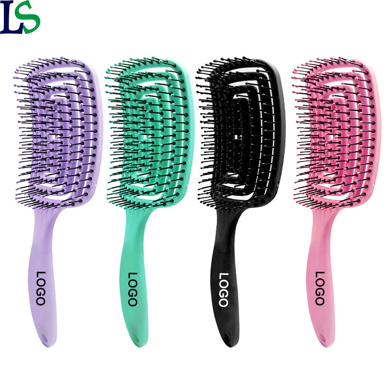 High Quality Colorful Hair Brush Barber Salon Scalp Massage Comb Mosquito Brushes With Logo