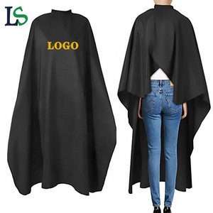 custom hairdressing gown wholesale hair cutting with design waterproof barber salon capes with snaps customize logo