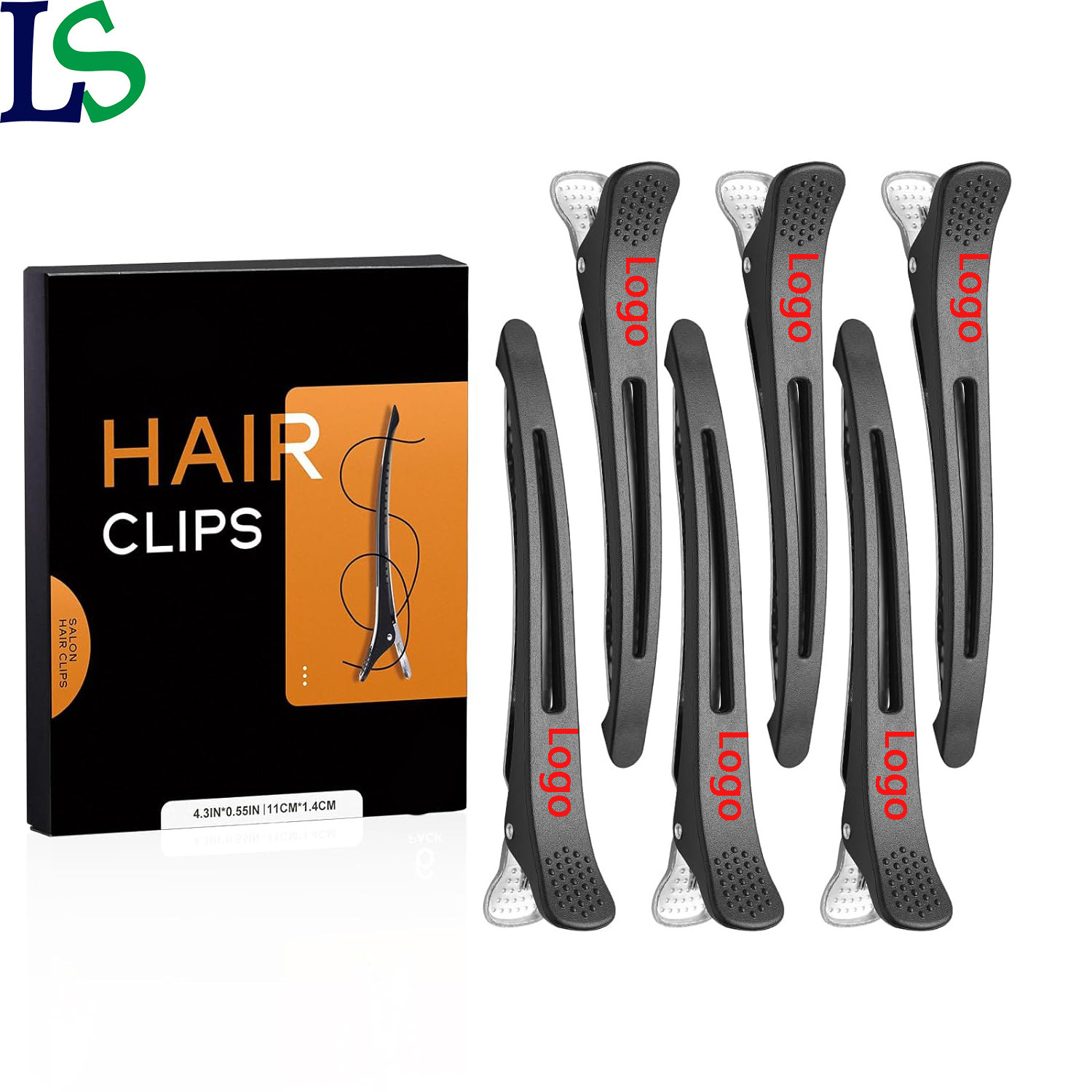 Wholesale Heatproof Beauty Salon Barbershop Hairdressing Salon Duckbill Hair Clips for Section