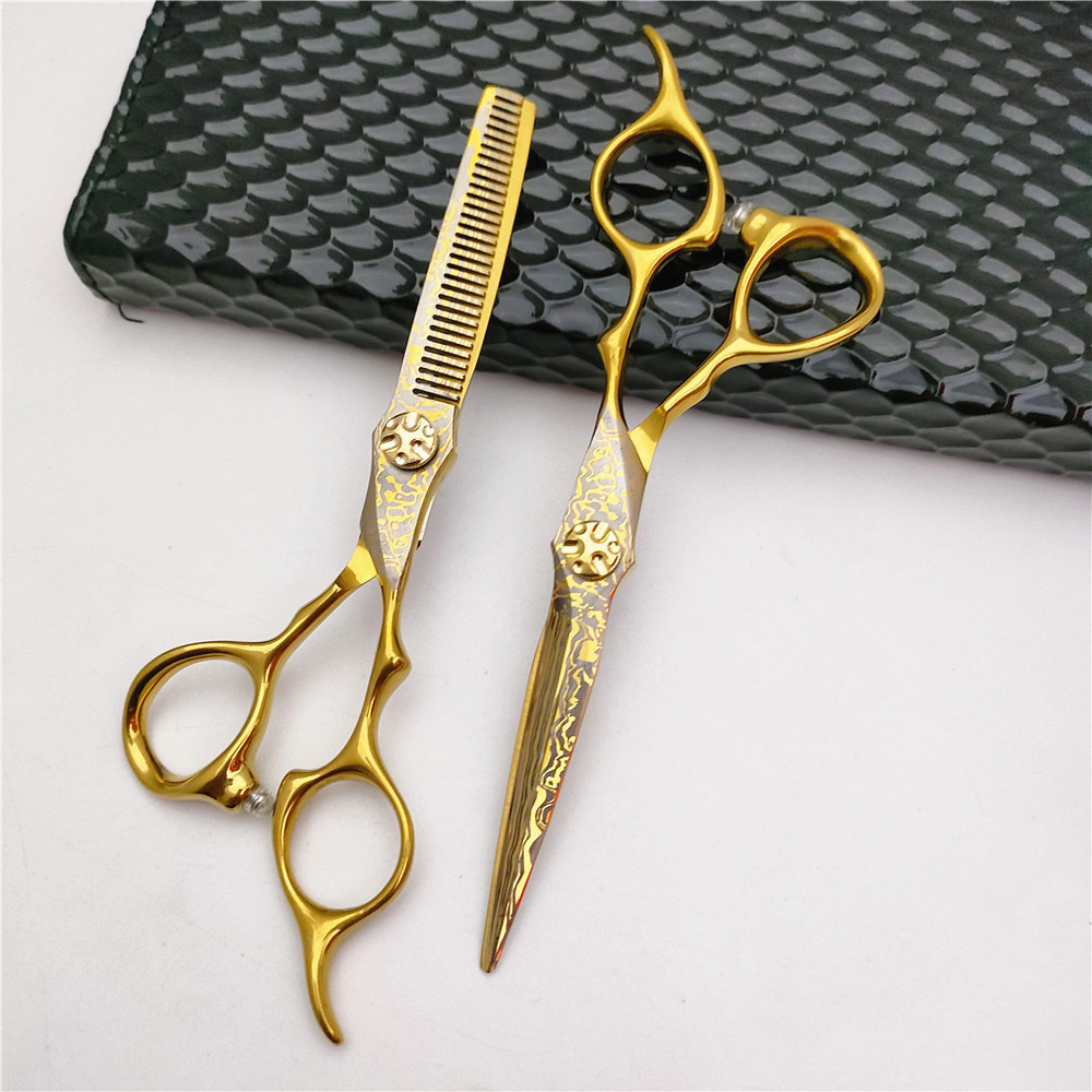 Wholesale Custom Logo Stainless Steel shears Hair cutting Scissors Salon Barber professional hair scissors