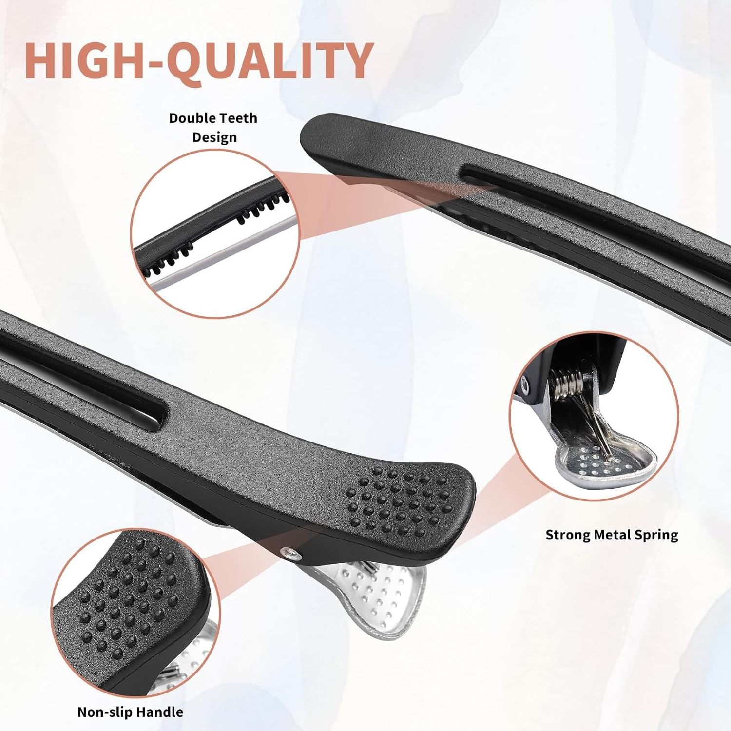 Wholesale Heatproof Beauty Salon Barbershop Hairdressing Salon Duckbill Hair Clips for Section