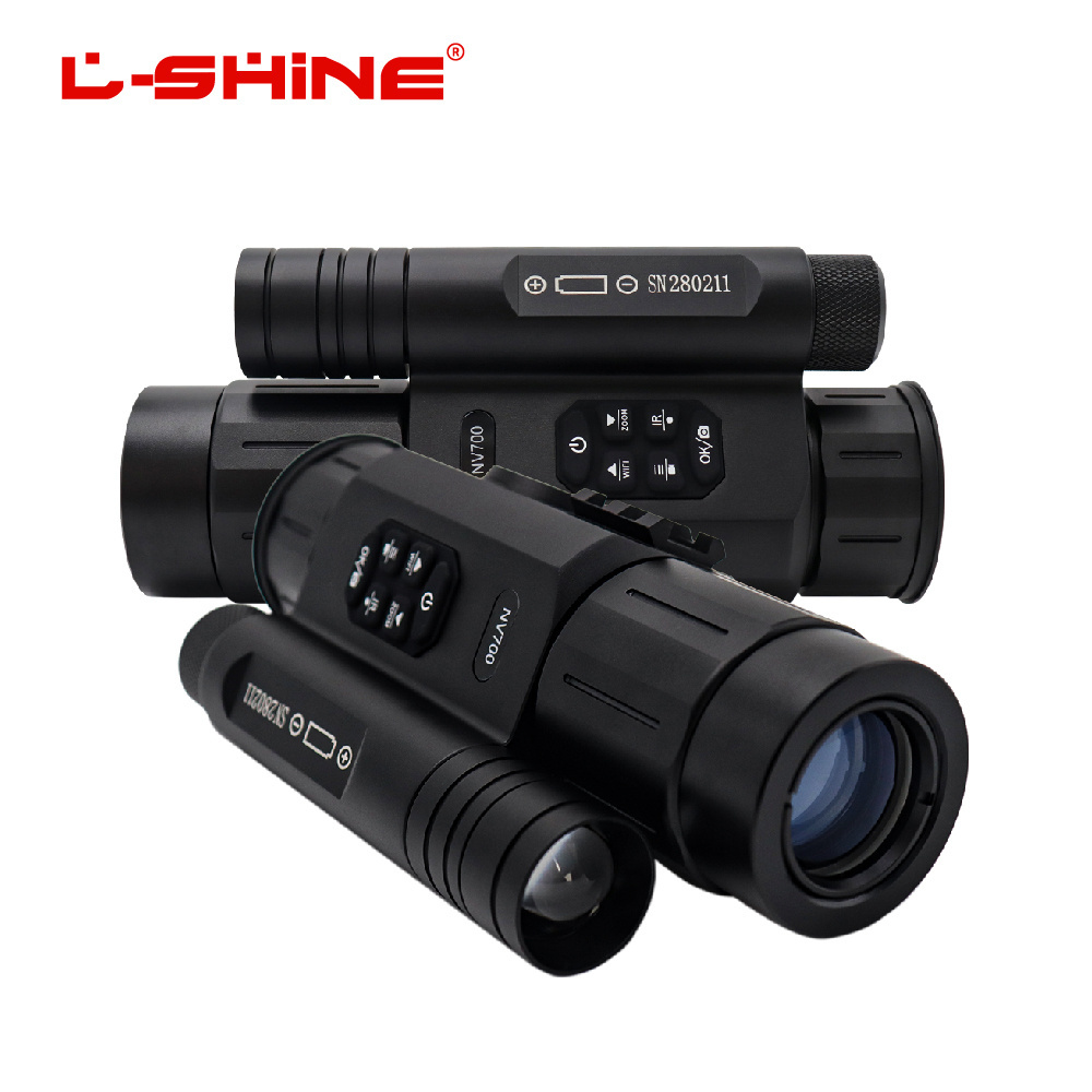 L-SHINE 1080P 4X Combo Scope Optics Sight Scope Red Green Illuminated With Red Dot Laser For Outdoor Activities