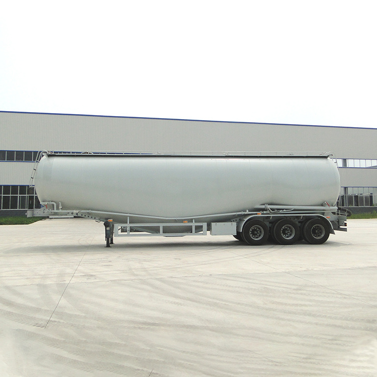 China Factory New V-Type Bulk Cement Tank Truck Trailer 40ton 50ton 60tons Steel Cement Bulker Tanker Semi Trailer