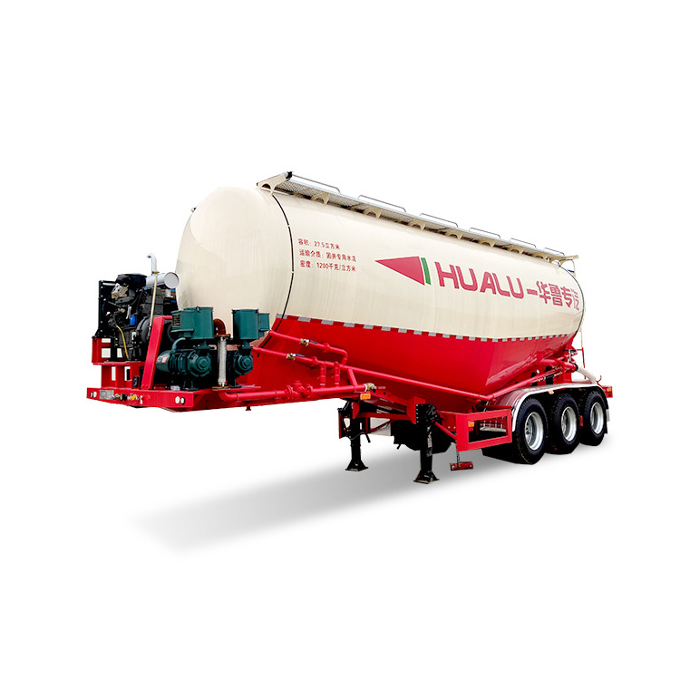 40ton 50ton V Shape Bulk Cement Tank Trailer Fly Ash Bulker Powder Material Transport Semi Traile