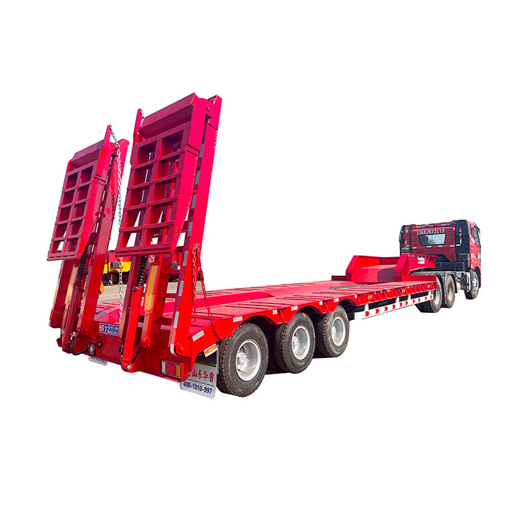 Hot Sale Shipping Truck Trailers 40 Feet 2 3 Axles Low Flatbed Semi Trailers Flatbed Trailers