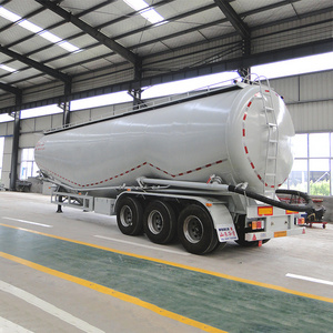 China Factory New V-Type Bulk Cement Tank Truck Trailer 40ton 50ton 60tons Steel Cement Bulker Tanker Semi Trailer