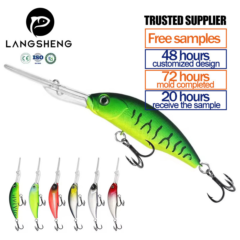 langsheng Hot Selling Slow Pitch Swimbait Artificial Bait Carp Lead Jig Head hard Fishing Lure Crank Baits