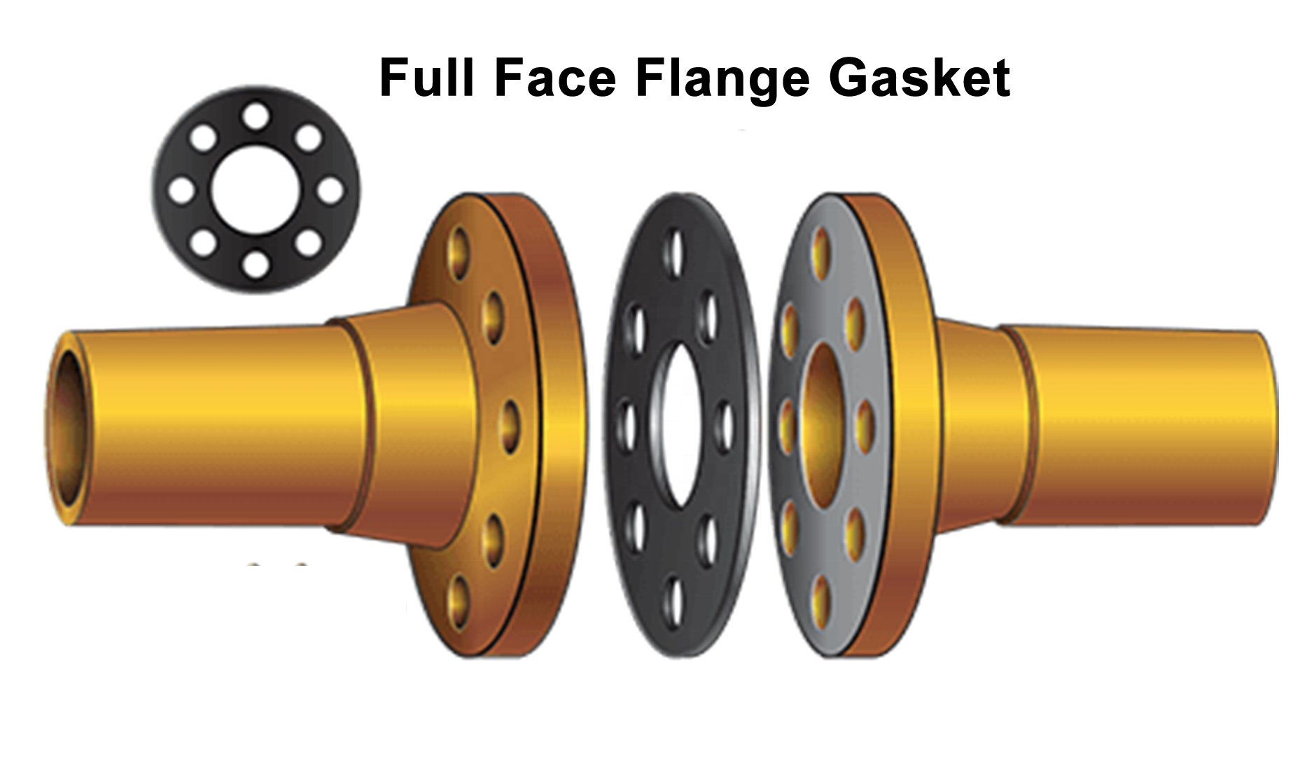 DN15 - DN600 Inside Bolt Circle IBC Pipe Gaskets PTFE EPDM Bura-N