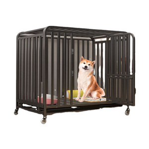 golden retriever Husky large dog indoor outdoor metal stainless steel pet dog cages with wheels