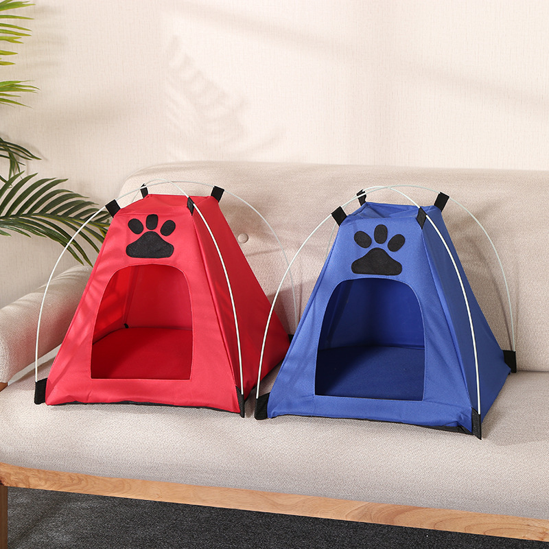 Manufacturer non toxic bite resistant oxford dog cat travel outdoor windproof waterproof camping pet tent