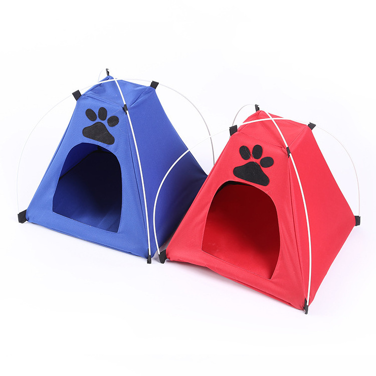 Manufacturer non toxic bite resistant oxford dog cat travel outdoor windproof waterproof camping pet tent