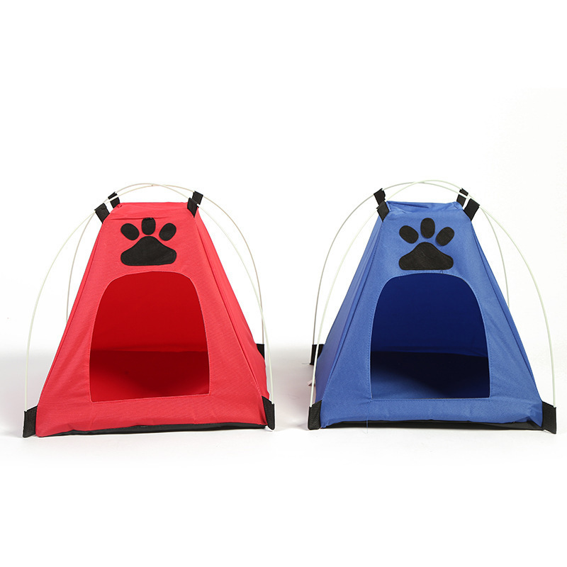 Manufacturer non toxic bite resistant oxford dog cat travel outdoor windproof waterproof camping pet tent