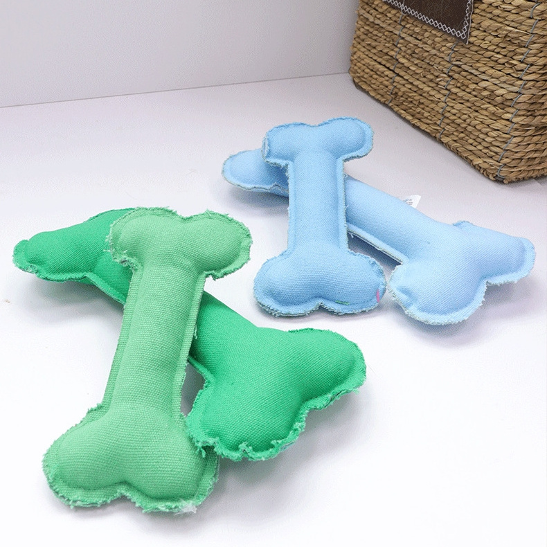 Wholesale Indestructible Aggressive Chewers Teething Molar Squeaky Cotton Plush Dog Puppy Chew Toys