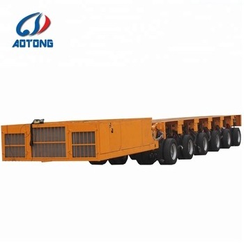 Goldhofer type 300 tons capacity hydraulic multi axle low bed self propelled modular transporter truck trailer