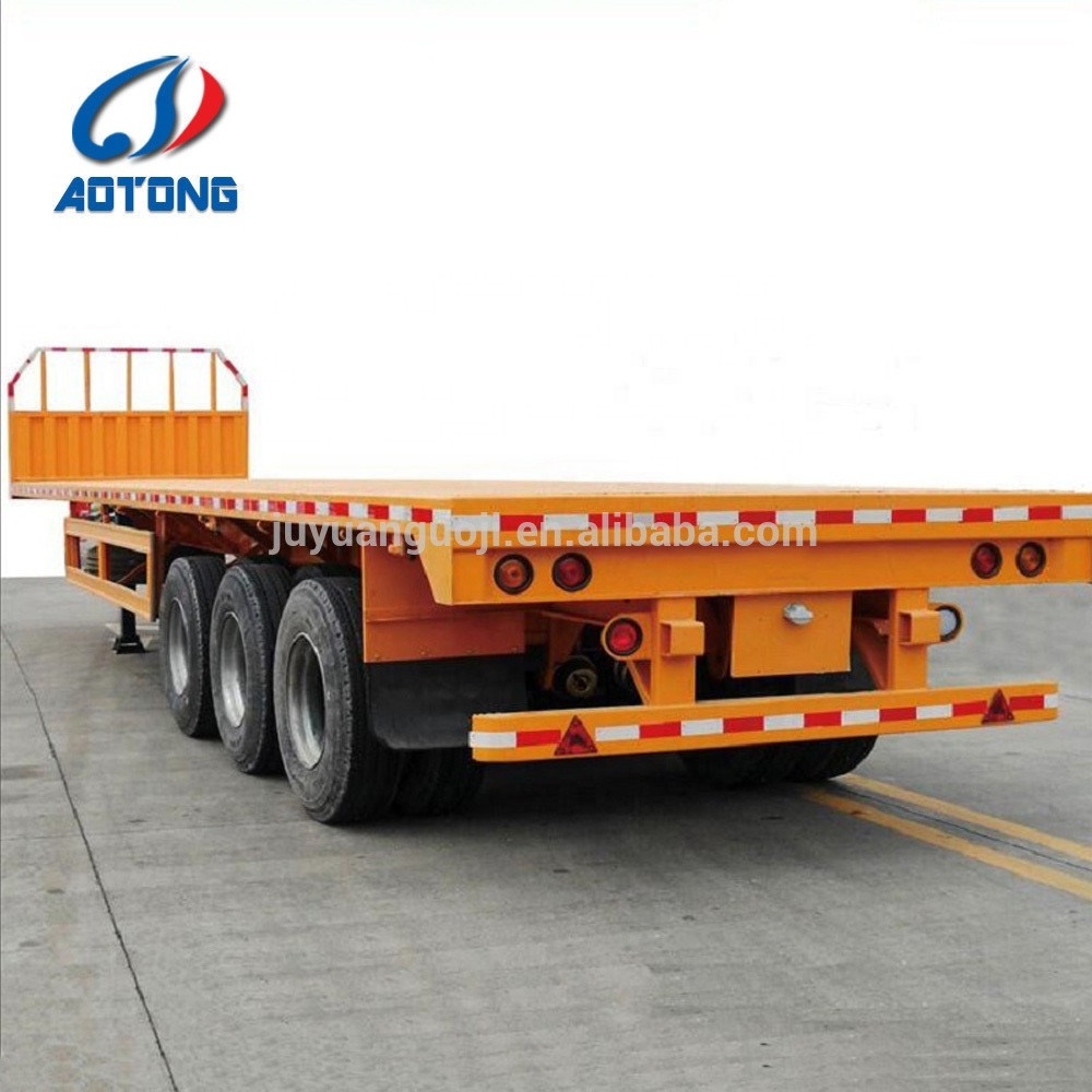 2 / 3 axles 20ft /40ft frame skeleton/flatbed container chassis trailer with twist locks