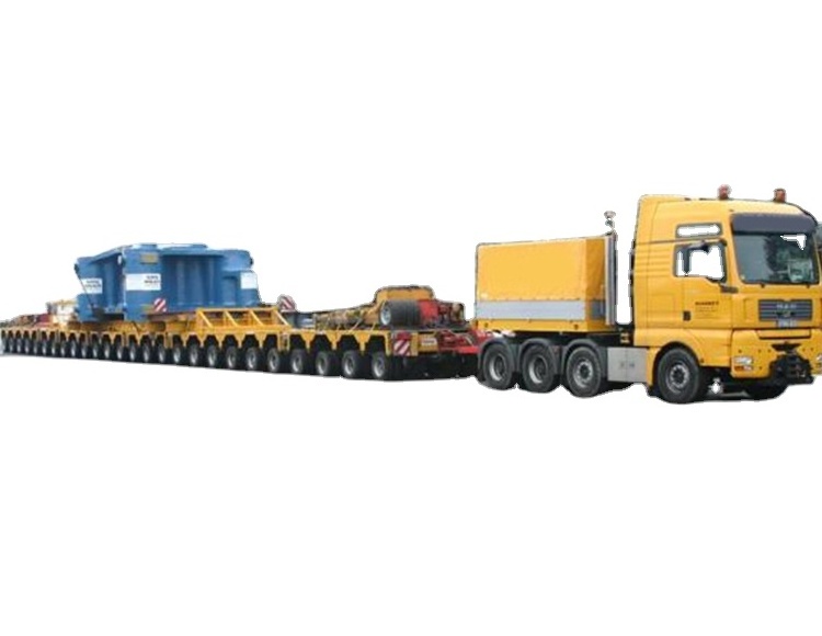 Multi-axle Hydraulic Modular Trailer / Low Bed Truck Trailers For Sale , remote control truck