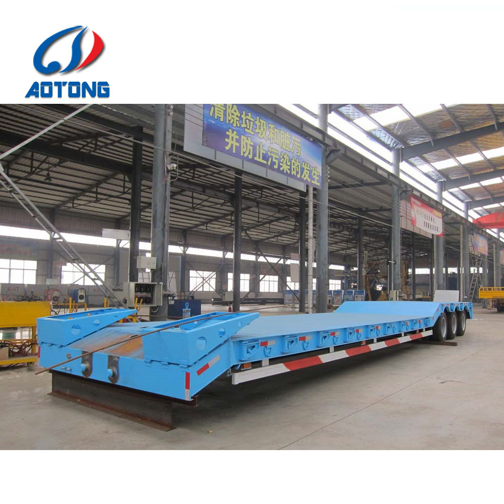 40ft 100ft 200 ton 120ton 150 T 70 ton long low bed truck roll mafi trailer for sale