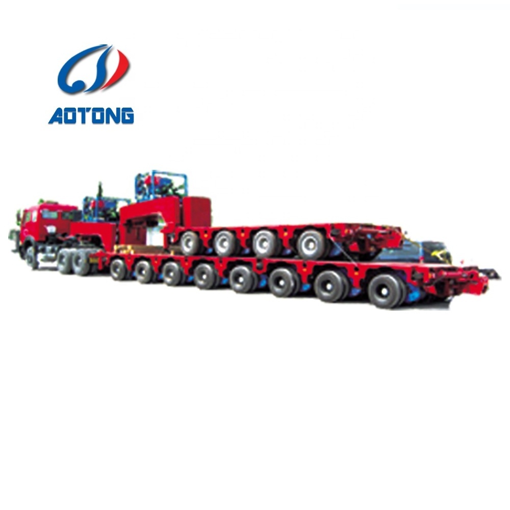 Goldhofer type 300 tons capacity hydraulic multi axle low bed self propelled modular transporter truck trailer