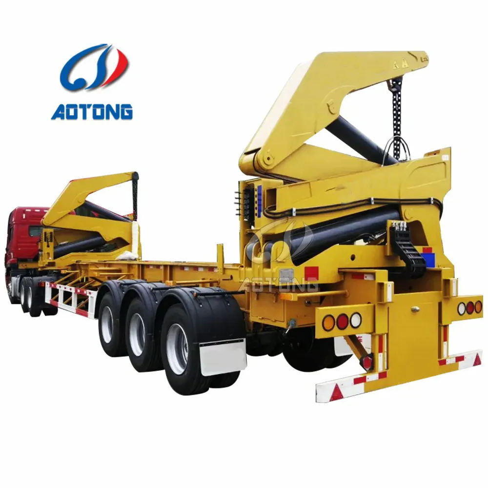 crane sidelifter container truck 20ft container side loading loader lifter trailer